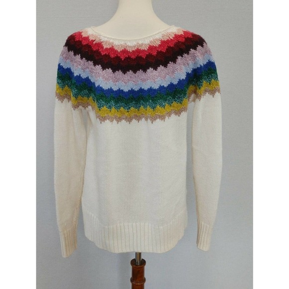 Multicolor Chevron Women's Sweater - Picture 4 of 6
